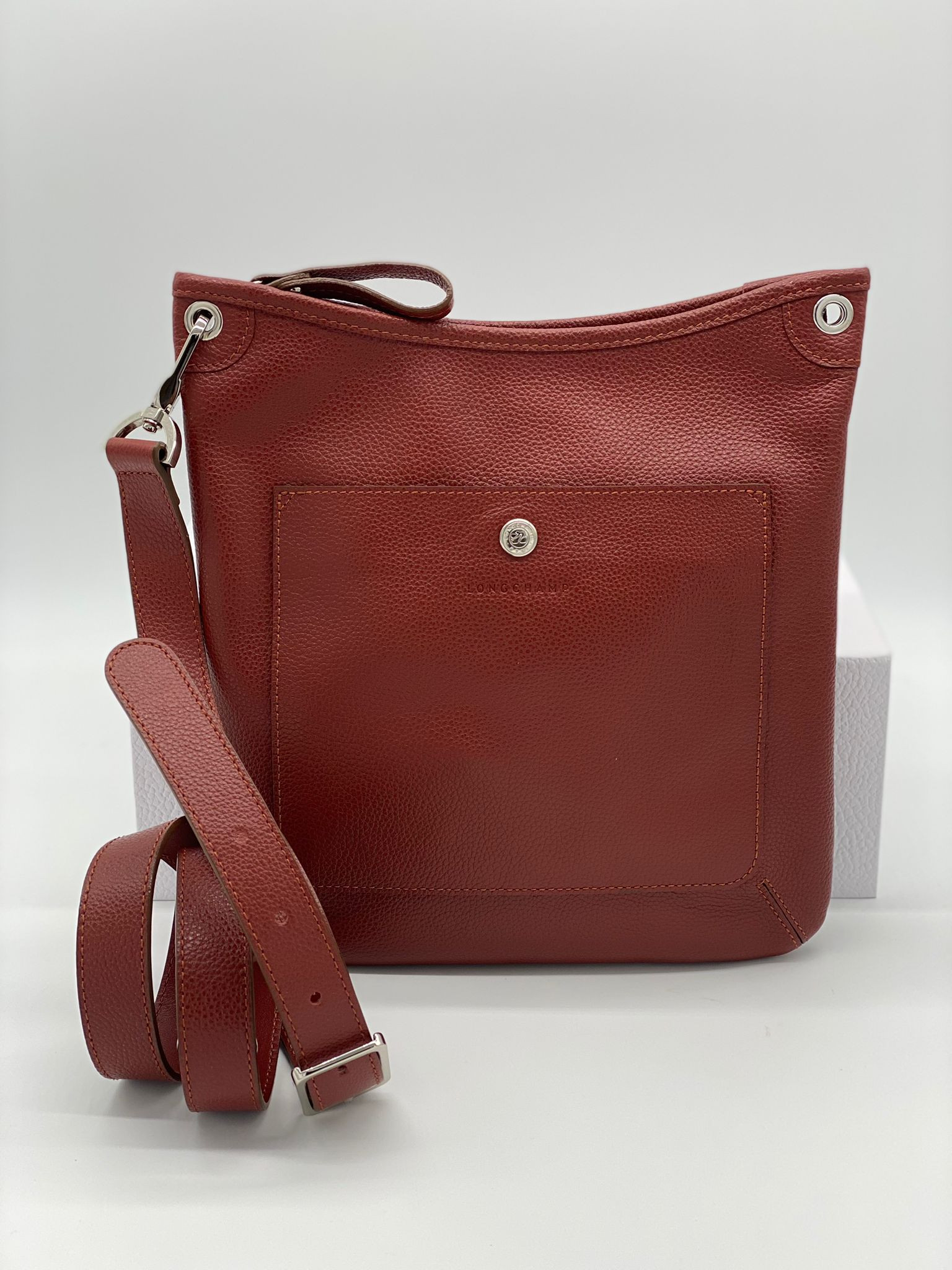 Longchamp Foulonne Crossbody - Burgundy - 10041021404 / One Size