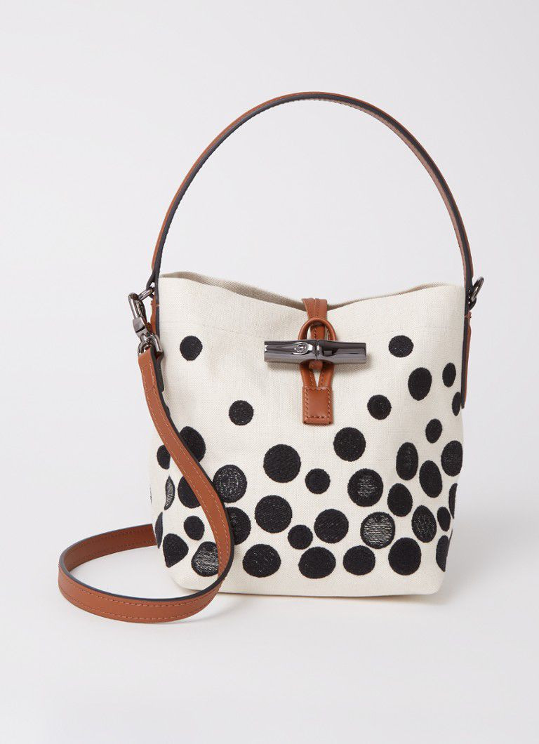 Longchamp Crossbody - Black/White - 10159HCR067