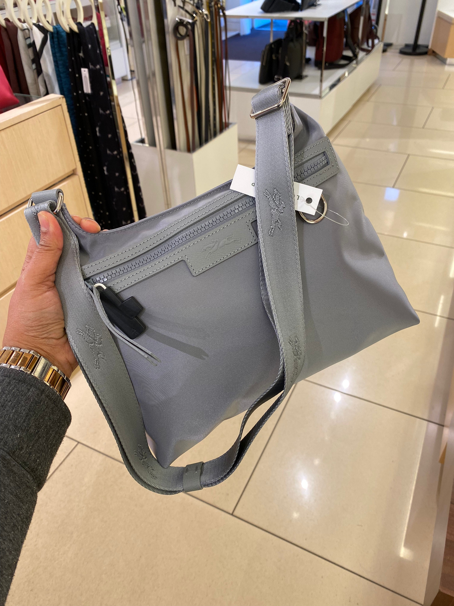 Longchamp Crossbody - Cement - Small L1676598E75