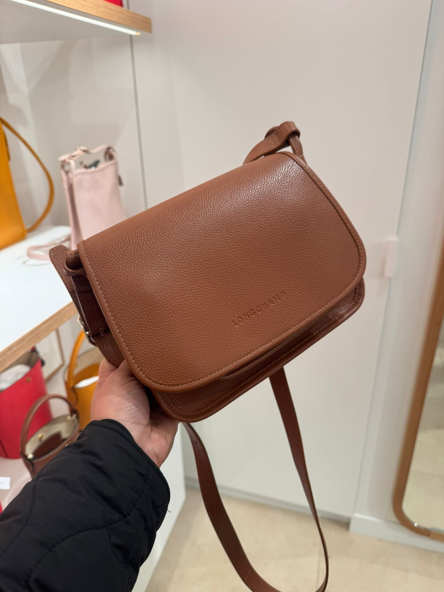 Longchamp Crossbody - Cognac - 10135021121