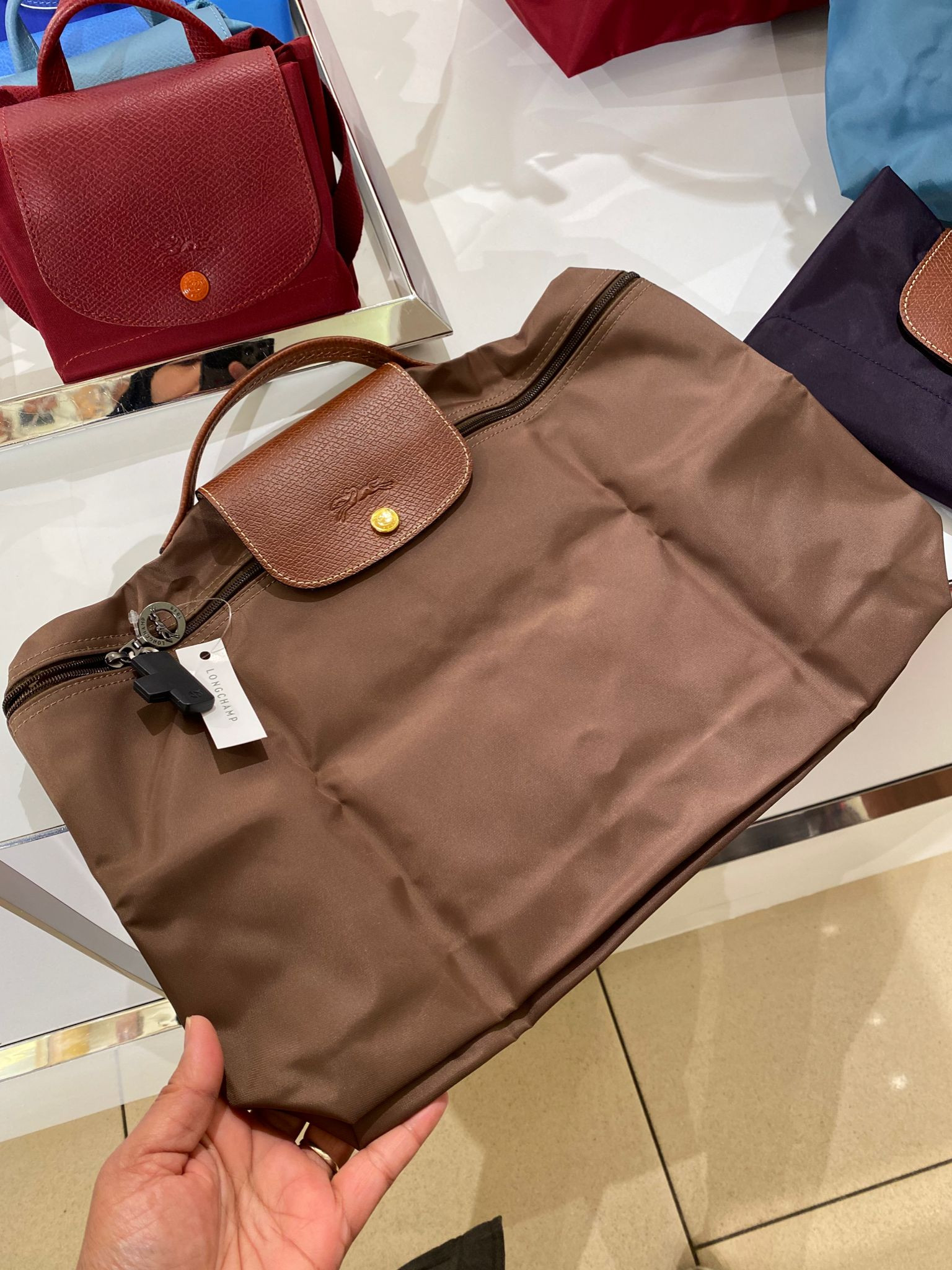 Longchamp Document Bag - Khaki - One Size / L2182089A23