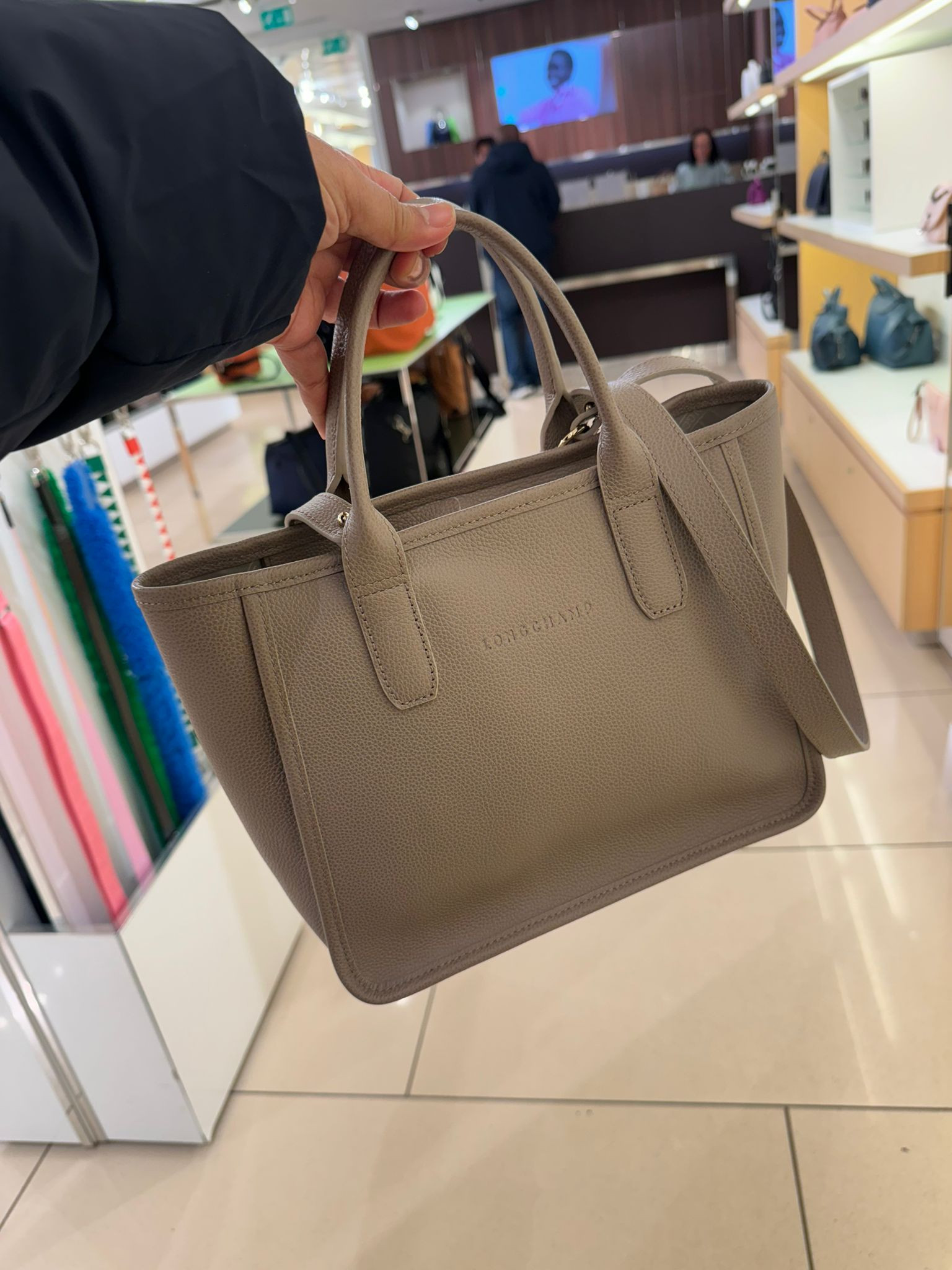 Longchamp Foulonne Medium Tote - Beige - 10156021P55