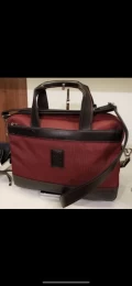 LONGCHAMP LAPTOP / DOCUMENT BAG WITH LONG STRAP  - RED LACQUER - ONE SIZE L1486080945