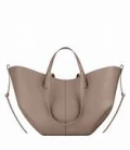 Polene Handbag - Cyme Mini - Textured Taupe - Mini