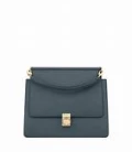 Polene Handbag - Numéro Sept Mini - Textured Midnight Blue - One Size