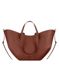 Polene Cyme Handbag - Textured Cognac - One Size