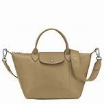 Longchamp Li Ciur - Khaki - Small with printed strap L1512757892