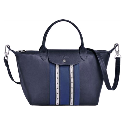 LONGCHAMP LI CIUR ROCK - NAVY - SMALL WITH LONG STRAP