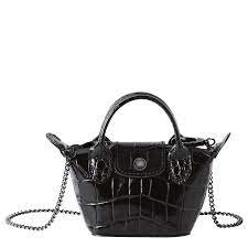 Longchamp Li Ciur - Croco Black - Nano 10099HVC001