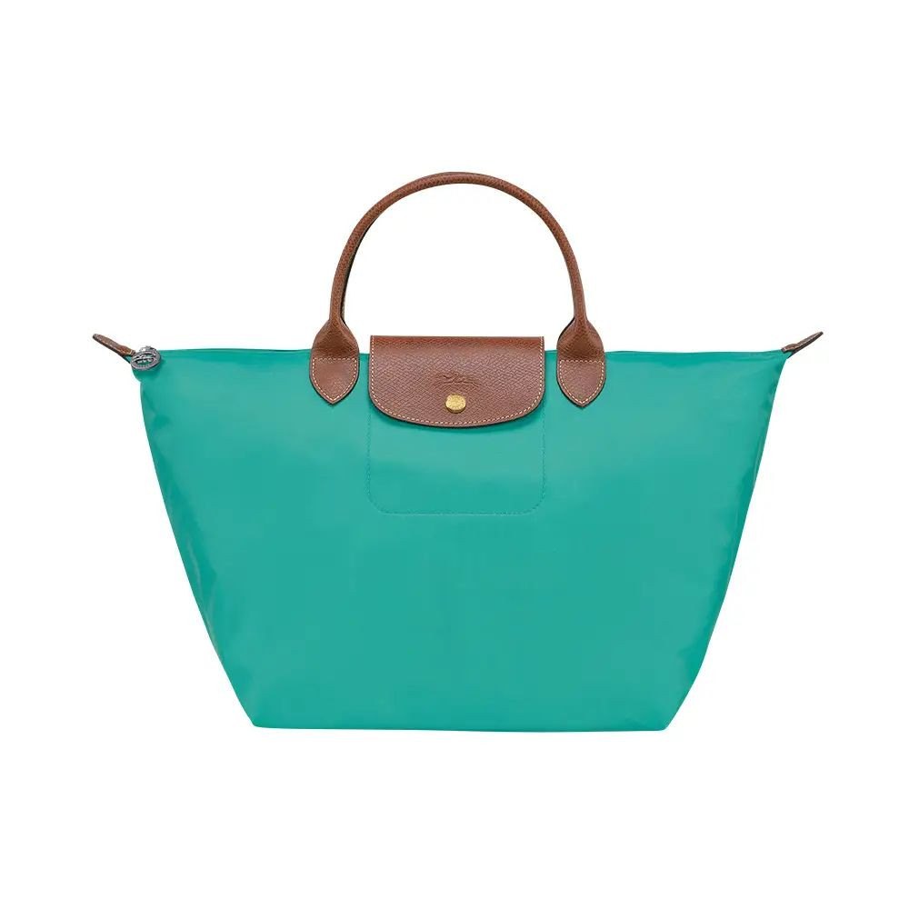 Longchamp Li Pliage Classic - L1623089P70 / Turquoise - Medium Short Handle