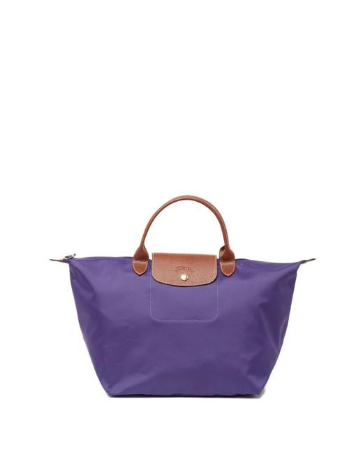 Longchamp Li Pliage Classic - Dark Purple / Amethy - Medium Short Handle 162308958