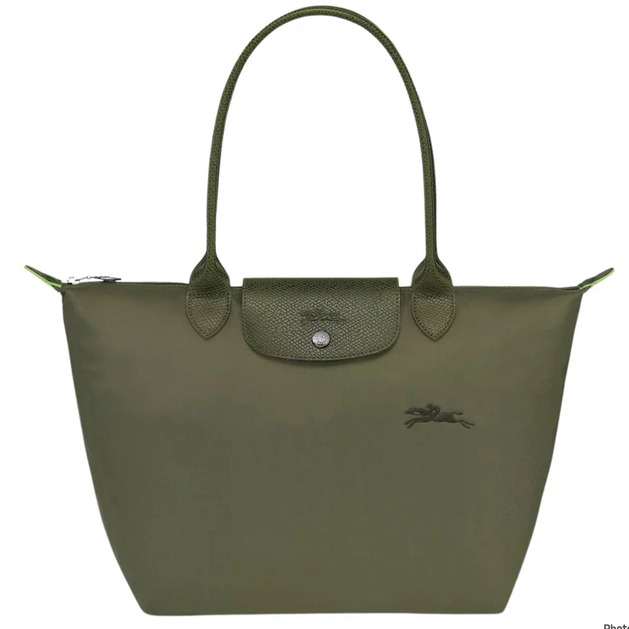 Longchamp Li Pliage  - Forest - L2605919479 / Medium Long Handle