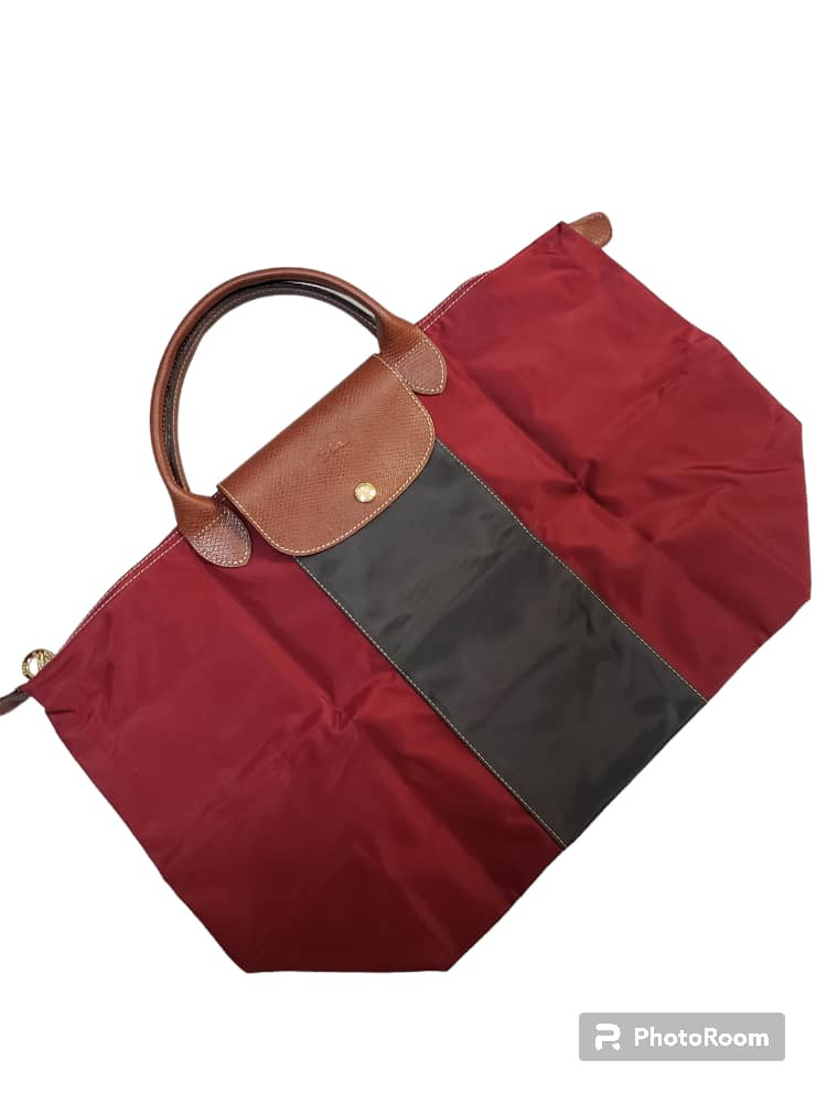 Longchamp Li Pliage Classic - Red Multi - Medium Short Handle L1801389IT