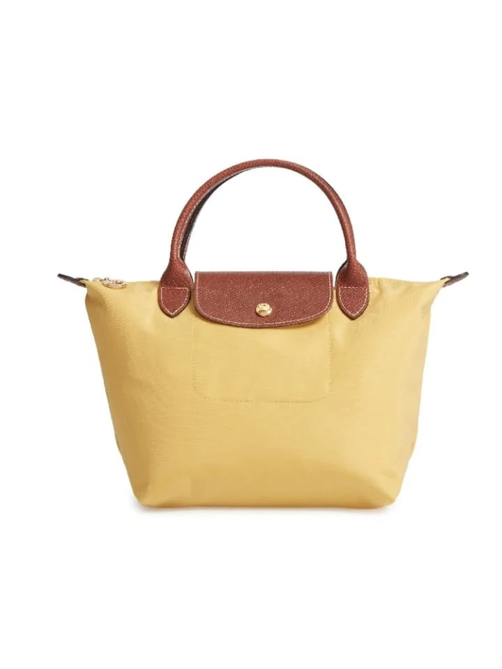 Longchamp Li Pliage Classic - Curry - Small Short Handle 1621089C91