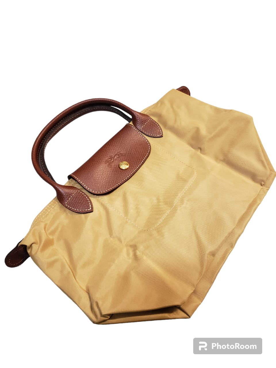 Longchamp Li Pliage Classic - Miel - Small Short Handle L1621088P15