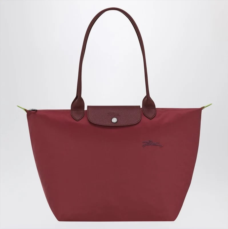 Longchamp Li Pliage Medium Long Handle - Pomegranate - L2605919P98
