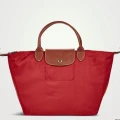Longchamp Li Pliage Classic - L1623089OB270 / Red Garance - Medium Short Handle