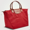 Longchamp Li Pliage Classic - L1623089OB270 / Red Garance - Medium Short Handle