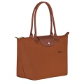 Longchamp Li Pliage Green Collection - L2605919504/Cognac - Medium Long Handle