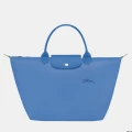 Longchamp Li Pliage Green Collection - L1623919P82 / Cornflower - Medium Short Handle