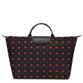 Longchamp Li Pliage Travel Large - Black/Red - L1624EUD001 / 60 X 35 X 23 CM