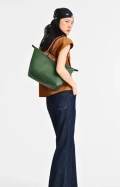 Longchamp Li Pliage Classic - British Green - L2605089P95 / Medium Long Handle