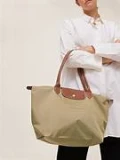 Longchamp Li Pliage Classic - Desert - L1899089526 / Large Long Handle