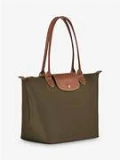 Longchamp Li Pliage Classic - Khaki - L18990890BA23 / Medium Long Handle