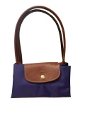 Longchamp Li Pliage Classic - Dark Purple 2605089958 - Small Long Handle