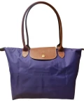 Longchamp Li Pliage Classic - Dark Purple 2605089958 - Small Long Handle