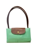 Longchamp Li Pliage Classic - Bright green 1899089OB590 - Large Long Handle