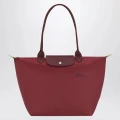Longchamp Li Pliage Medium Long Handle - Pomegranate - L2605919P98