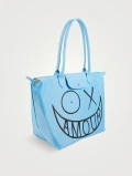Longchamp Li Pliage x Andre Amour - Blue - L1899MRC127 / Large Long Handle