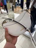 Michael Kors Dover Half Moon Crossbody - Optic White - 35R3G4DC5L / Small