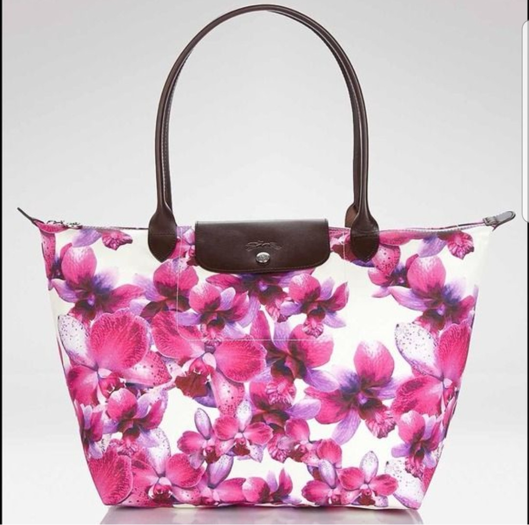 Longchamp discount flower bag