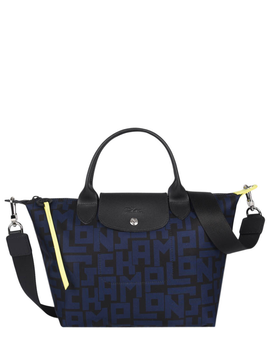 Longchamp Neo - Black / Navy - Medium With Long Strap L1515412H05