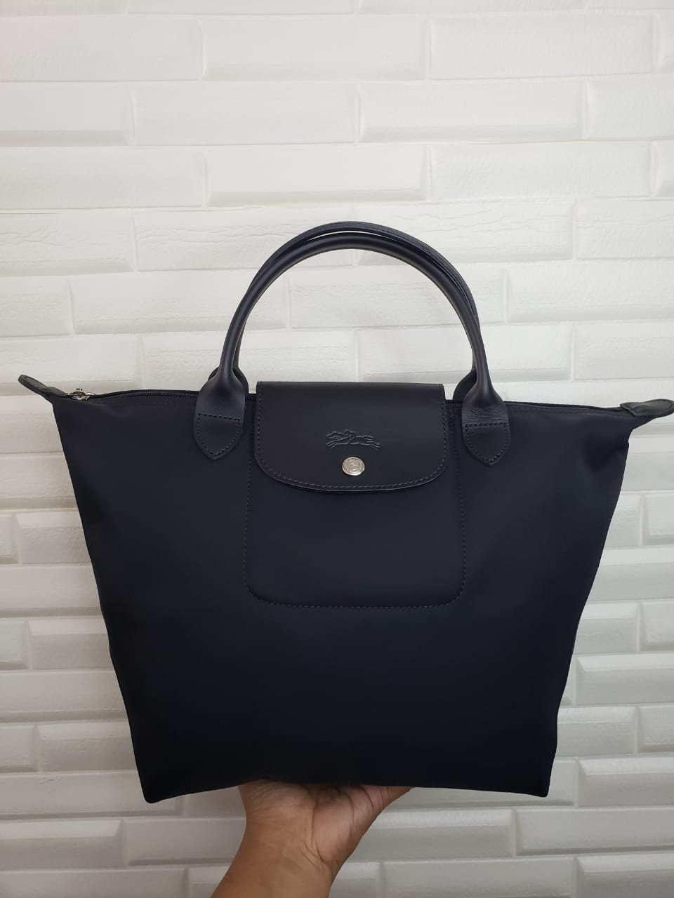 Longchamp Neo 1602002OB001 - Black - Small Short Handle