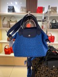 LONGCHAMP NEO - BLUE MULTI - SMALL WITH LONG STRAP L1512439127