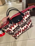 LONGCHAMP NEO - RED MULTI - MEDIUM WITH LONG STRAP