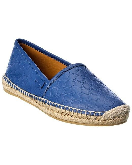 GUCCI Men  Espadrille - Blue - UK6.5 / Eur 41