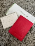 LONGCHAMP MEN WALLET BI FOLD - L3572021C39/ RED - ONE SIZE