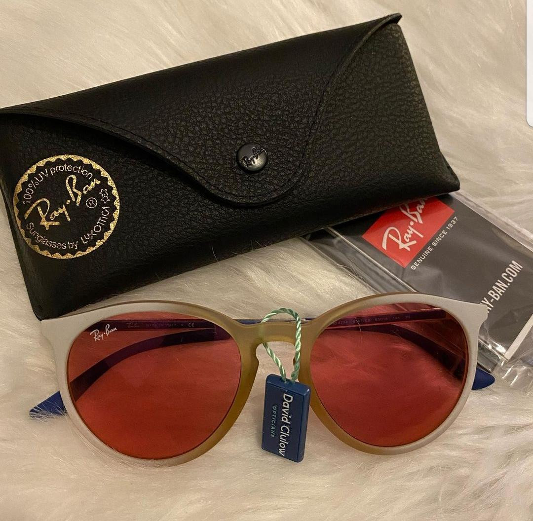 Rayban RB4274 Sunglasses - Pnk Wht/Pnk mir - Size 53