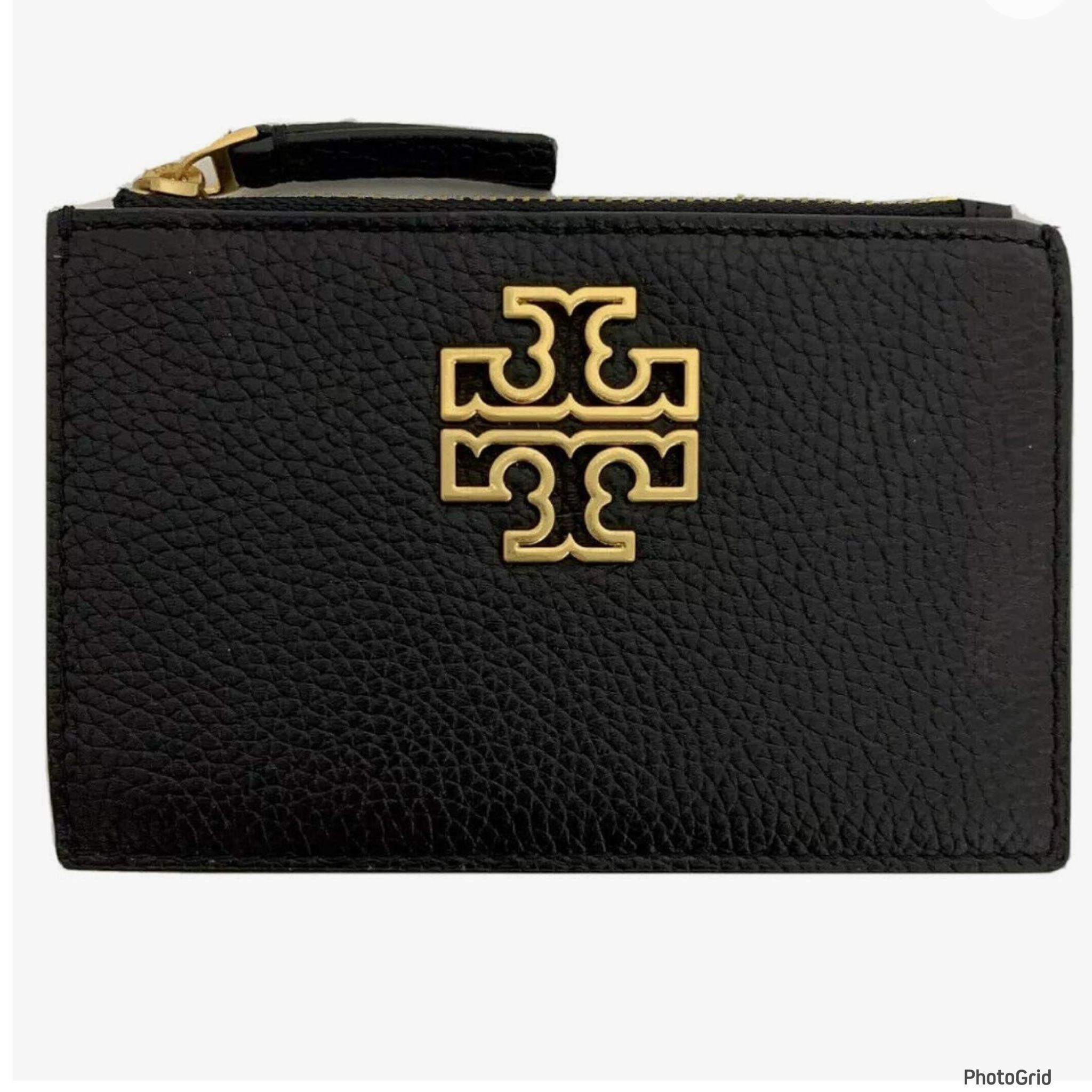 Tory Burch Britten Zip Card Case - Black - 15 x 10 CM / 141006