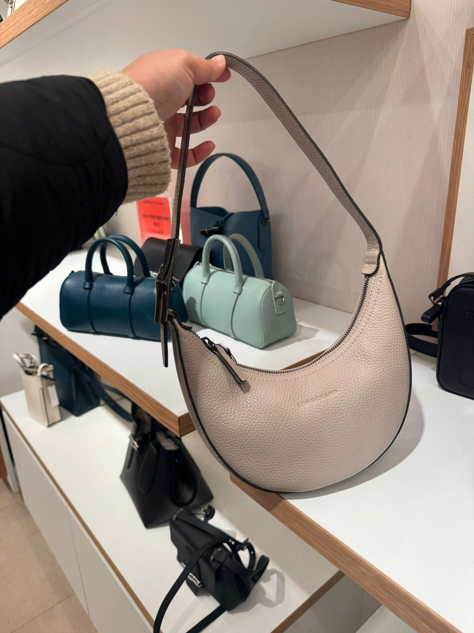 Longchamp Roseau Hobo - Beige - 10217968266