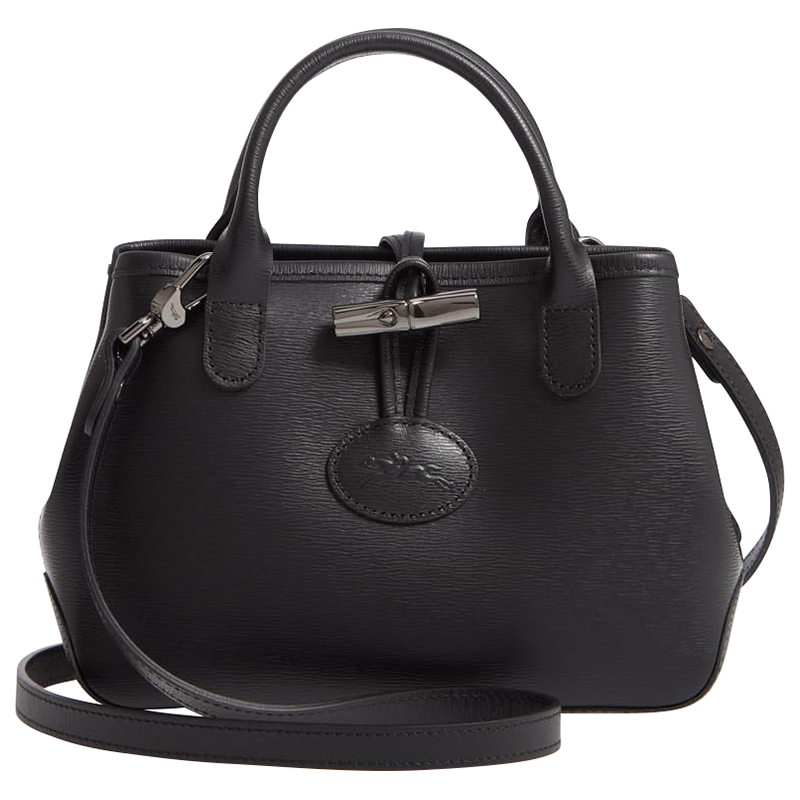 AzuraMart LONGCHAMP ROSEAU WITH LONG STRAP CROSSBODY NOIR