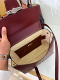 Longchamp Roseau Crossbody - Mahogany - 10094HSC204 / Medium / 30 x 17 x 10 cm