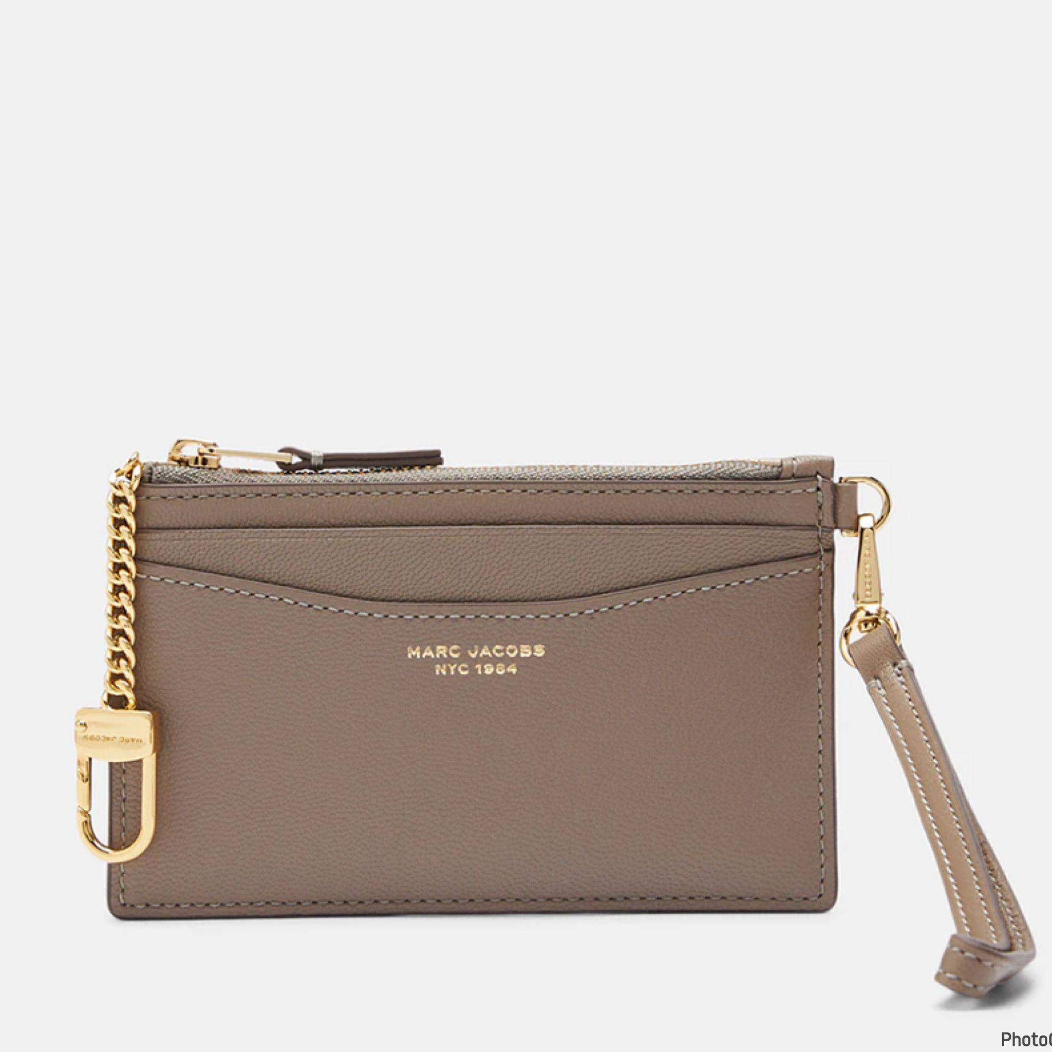 Marc Jacobs The Top Zip Wrislet Wallet - Cement - S176L03FA22