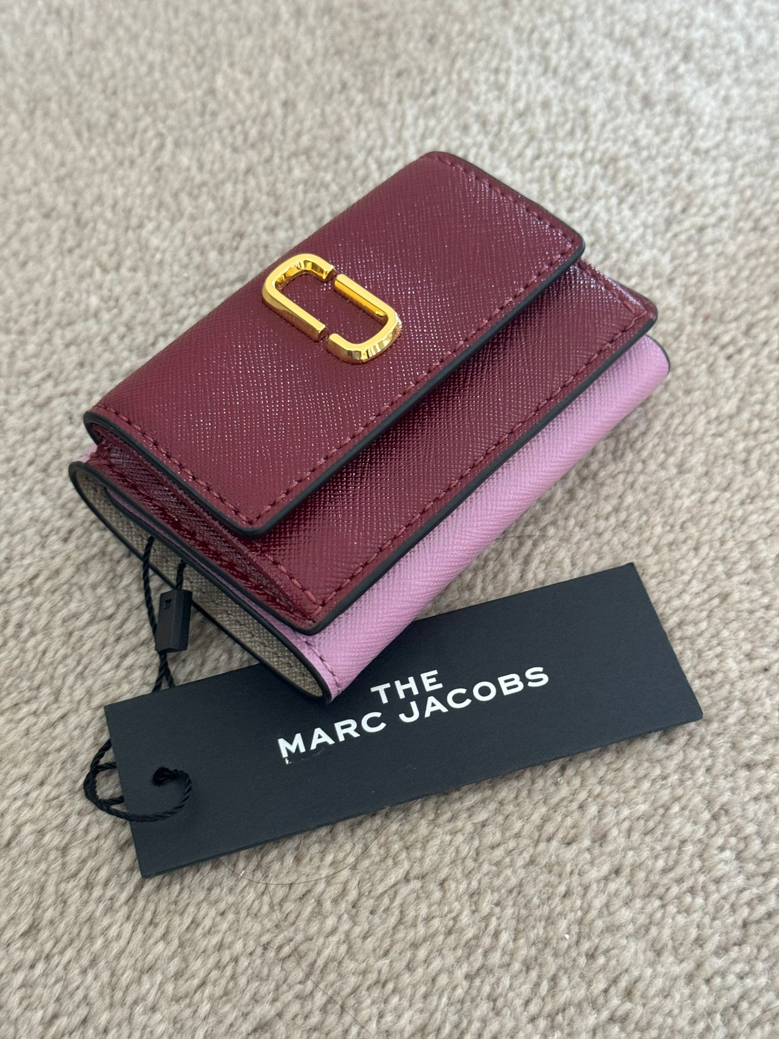 Marc Jacobs Mini Trifold Wallet - Vachetta Red Multi - M0013597