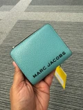 MARC JACOBS MINI COMPACT ZIP WALLET - DUSTY TURQUOISE MULTI - M0017061