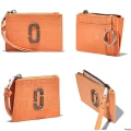 MARC JACOBS ZIP MULTI CARD WALLET - ORANGE - S155L01SP22 / 13 X 8 CM